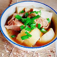 #宅家厨艺 全面来电#猪软骨焖白萝卜的做法图解13