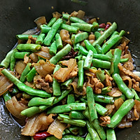 花肉焖豆角的做法图解6