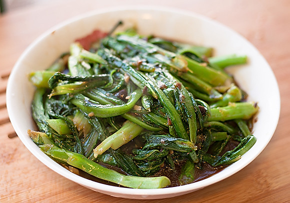 豆豉油麦菜