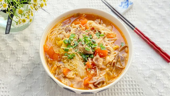 真的好吃到爆！好吃不胖的肥牛金针菇的做法