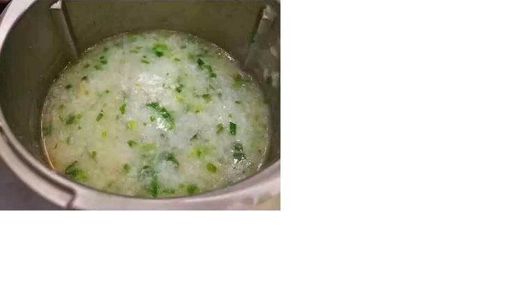 干贝荠菜粥的做法