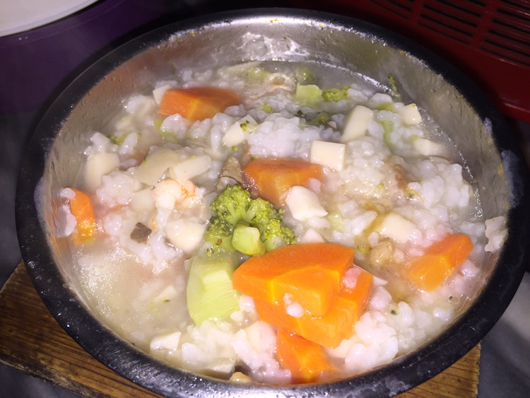 杂菜营养粥的做法