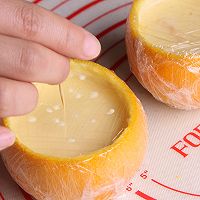 美味的甜橙蒸蛋的做法图解7