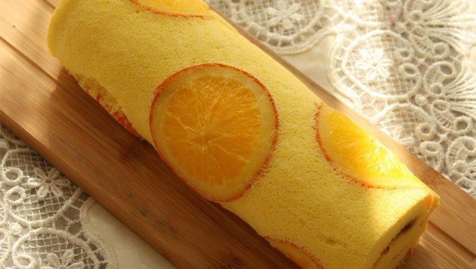 橙香蛋糕卷