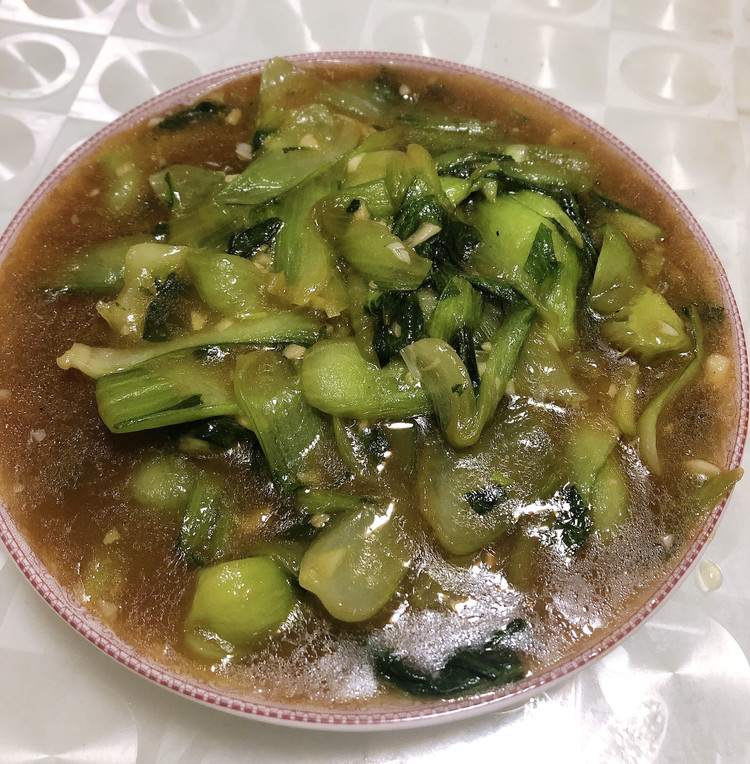 超下饭的蒜蓉小油菜，清淡开胃，便宜又实惠的做法