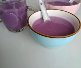 紫薯山药糯米糊的做法