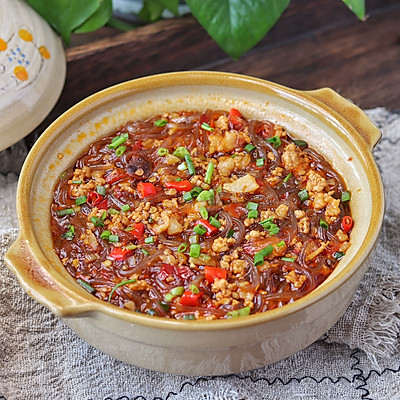 巨下饭！鲜香入味的肉沫粉丝煲