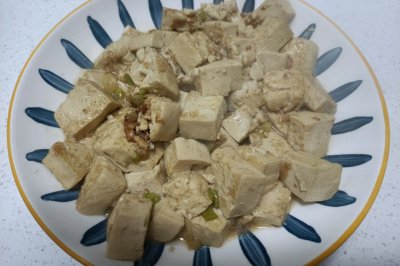 小葱煎豆腐