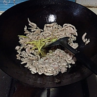 青椒炒肉丝的做法图解3