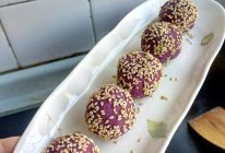 紫薯山药球（非油炸版）的做法