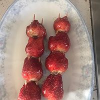 冰糖草莓糖葫芦的做法图解3