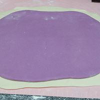 紫薯双色馒头的做法图解4