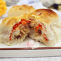 无油健康--胡萝卜肉松面包的做法图解18