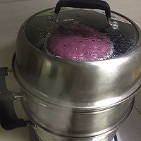黑加仑紫薯糯米糕的做法图解8