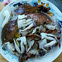 蟹蒸粉丝煲的做法图解3