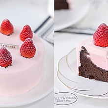 草莓口味蛋糕天花板—草莓生巧凹蛋糕