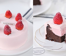 草莓口味蛋糕天花板—草莓生巧凹蛋糕的做法