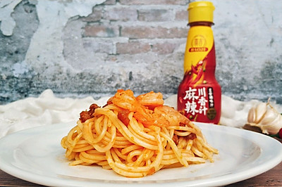 豪吉川香鲜虾肉酱意粉