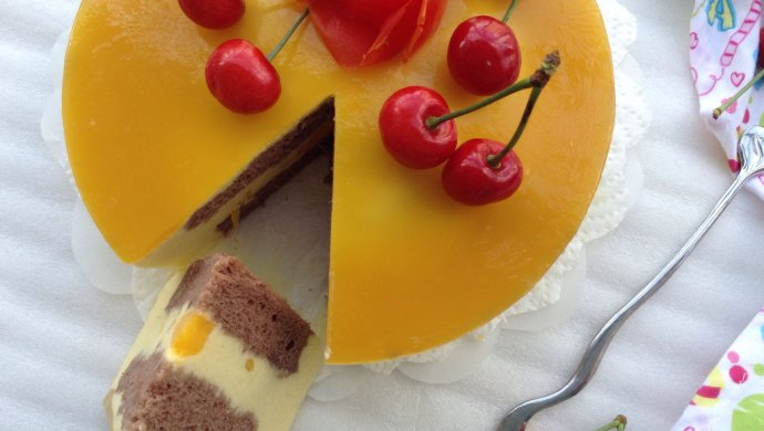 六寸芒果慕斯蛋糕