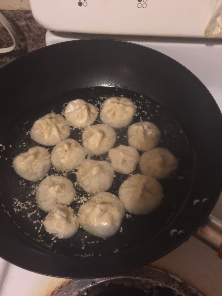 生煎包，咖喱牛肉土豆的做法图解4