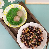 #天猫美味妙妙屋#三文鱼炒黑米饭的做法图解17