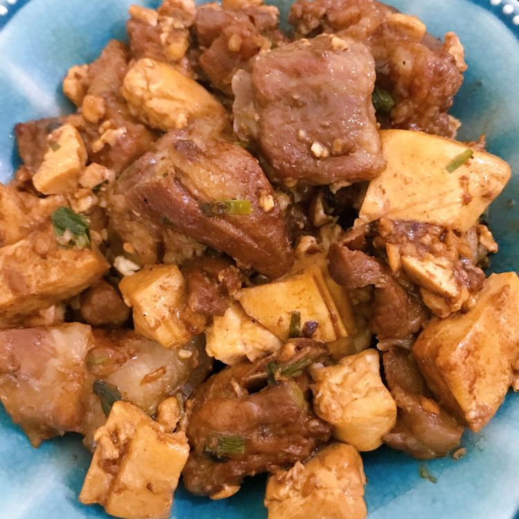 红烧排骨/肉炖豆腐（极简版）的做法