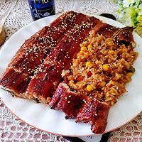 #蓓妮妈妈美味#蒲烧鳗鱼炒饭的做法图解7