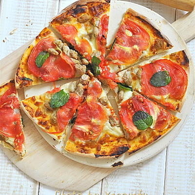 薄皮番茄罗勒意大利披萨