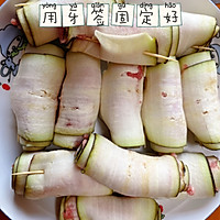 茄子卷肉的做法图解4
