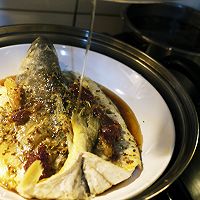 西班牙火腿蒸桂花黃魚的做法图解7
