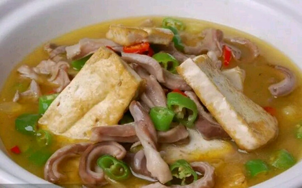 猪肚煎豆腐