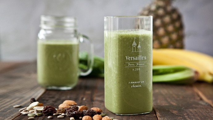 Vitamix版绿色精力汤，保证蔬果营养
