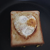 火腿蛋  快手早餐的做法图解4