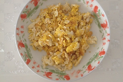 鸡蛋炒虾米皮