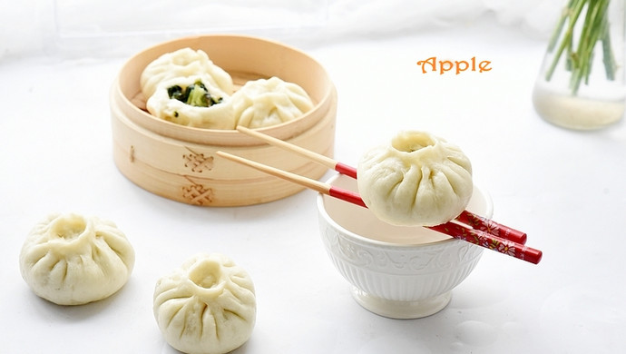 香菇油菜素包子