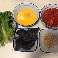 超简单的西红柿紫菜蛋花汤的做法图解1