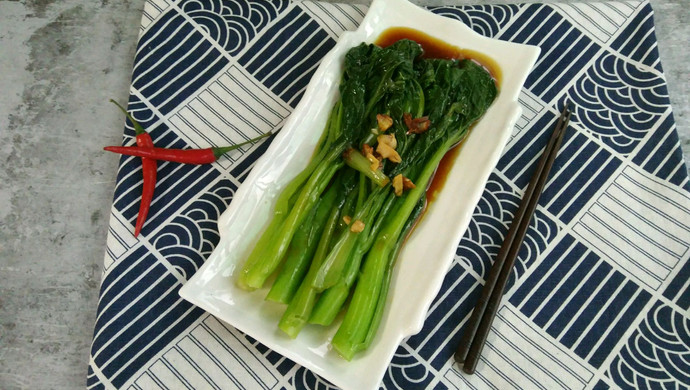 素食主义｜杭式葱油菜心