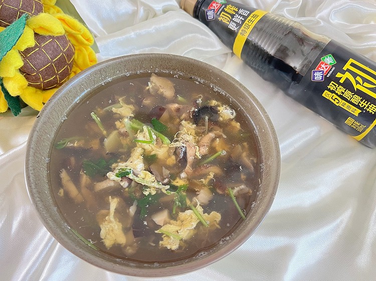 低脂暖胃的香菇蛋花汤的做法