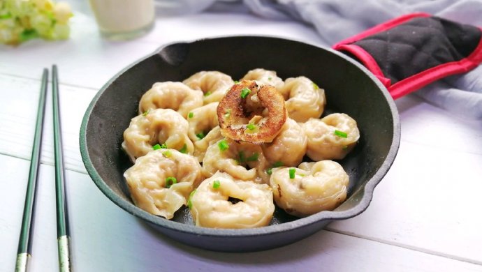 生煎大馄饨and花式蒸饺（详细过程）