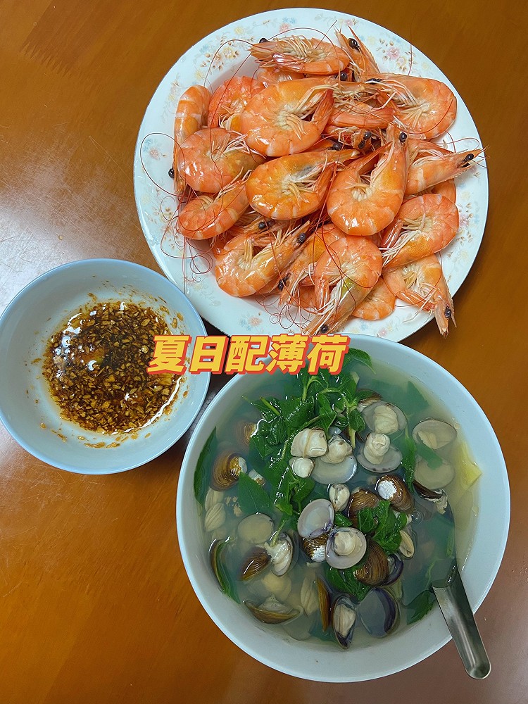 薄荷蚬汤的做法