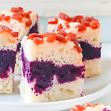 紫薯夹心酸奶糕