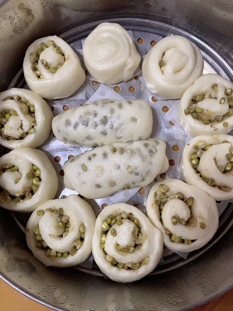 绿豆馒头卷的做法