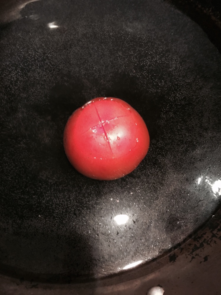 番茄火腿面的做法图解2