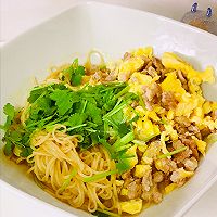 #刘畊宏女孩减脂饮食#鸡蛋肉末拌面的做法图解13