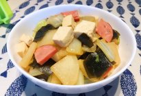 家常但好味——白菜萝卜烧海带的做法