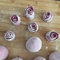 紫薯馒头、玫瑰花紫薯馒头的做法图解8