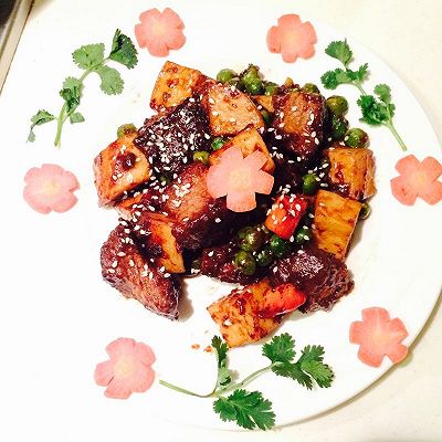 黑椒杏鲍菇炒牛肉