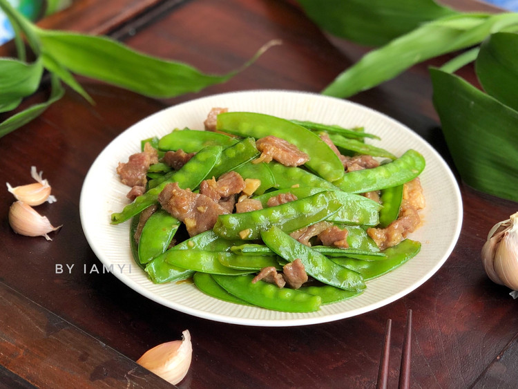 荷兰豆炒肉片的做法