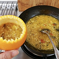 #《风味人间 》美食复刻大挑战#蟹酿橙的做法图解11
