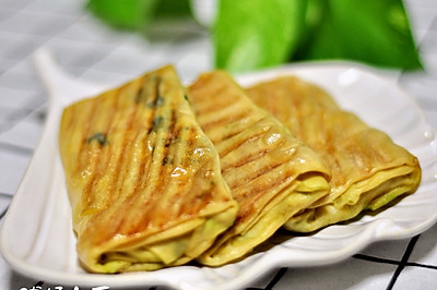 干豆腐韭菜盒子